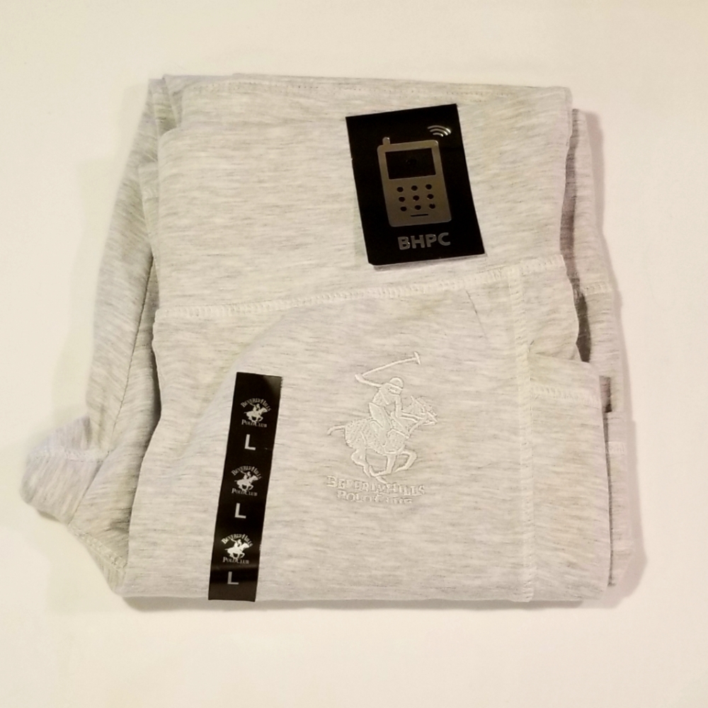 Beverly Hills Leggings Pockets Gray Size L New